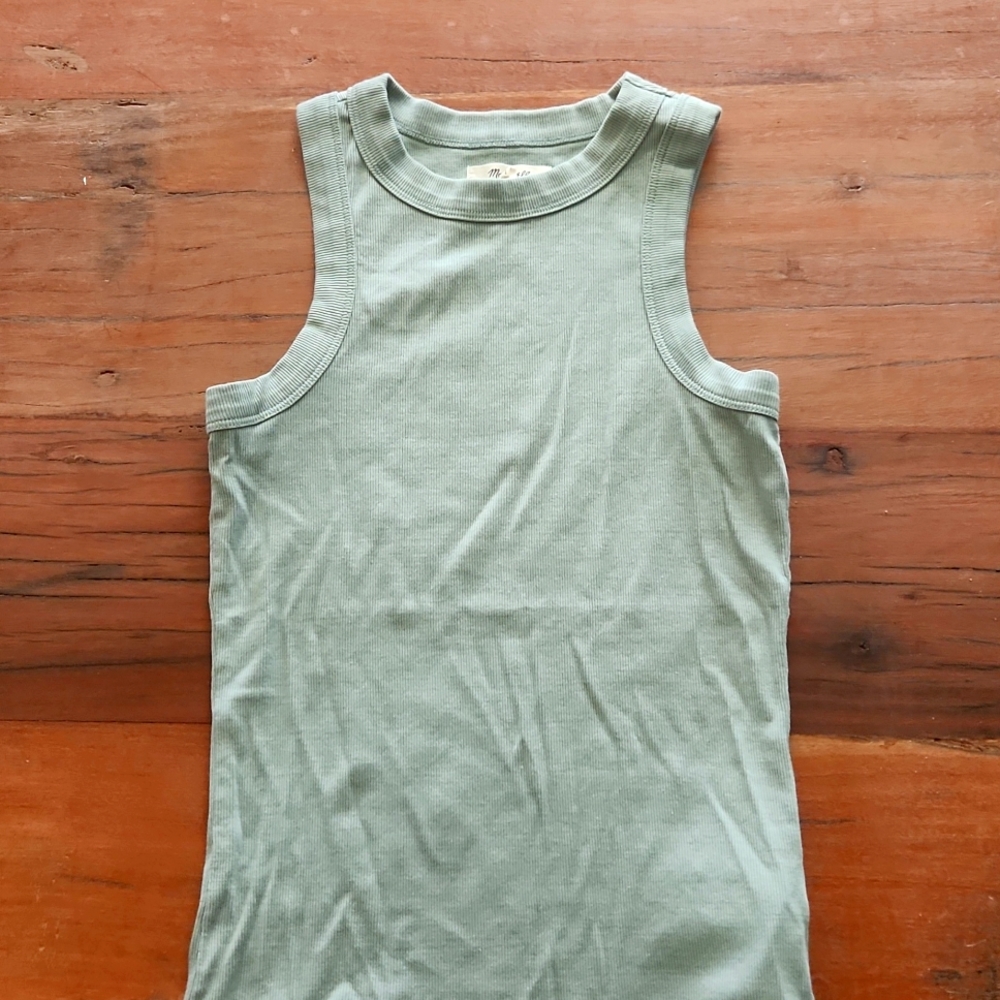 Madewell green tank top. Size XXS
